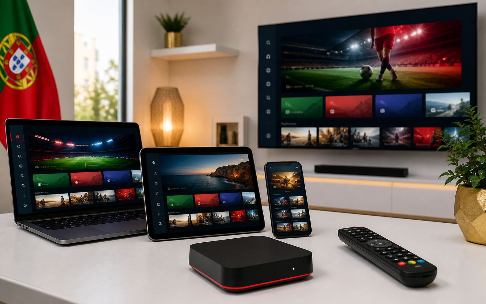 Dispositivos compatíveis com IPTV Portugal